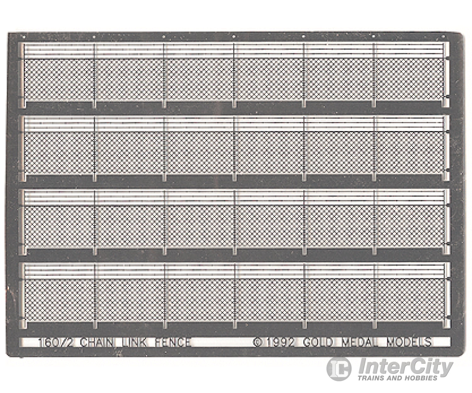 Gold Medal Models N 1602 Chain Link Fence With Barbed Wire -- Kit - Scale 240’ 73.2M Scenery Details