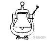 Grandt Line Products 105 Locomotive Bell -- Diameter 11-1/2’ 29.2Cm Detaling Parts