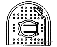 Grandt Line Products 117 Backhead -- For Small Porter Locomotive Detaling Parts