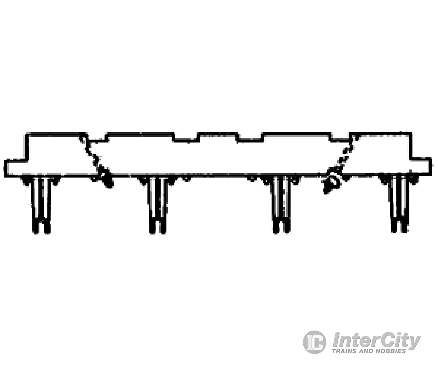 Grandt Line Products 119 Needlebeam & Queenpost Sub-Assembly -- Rio Grande Hi-Side Gondola Detaling