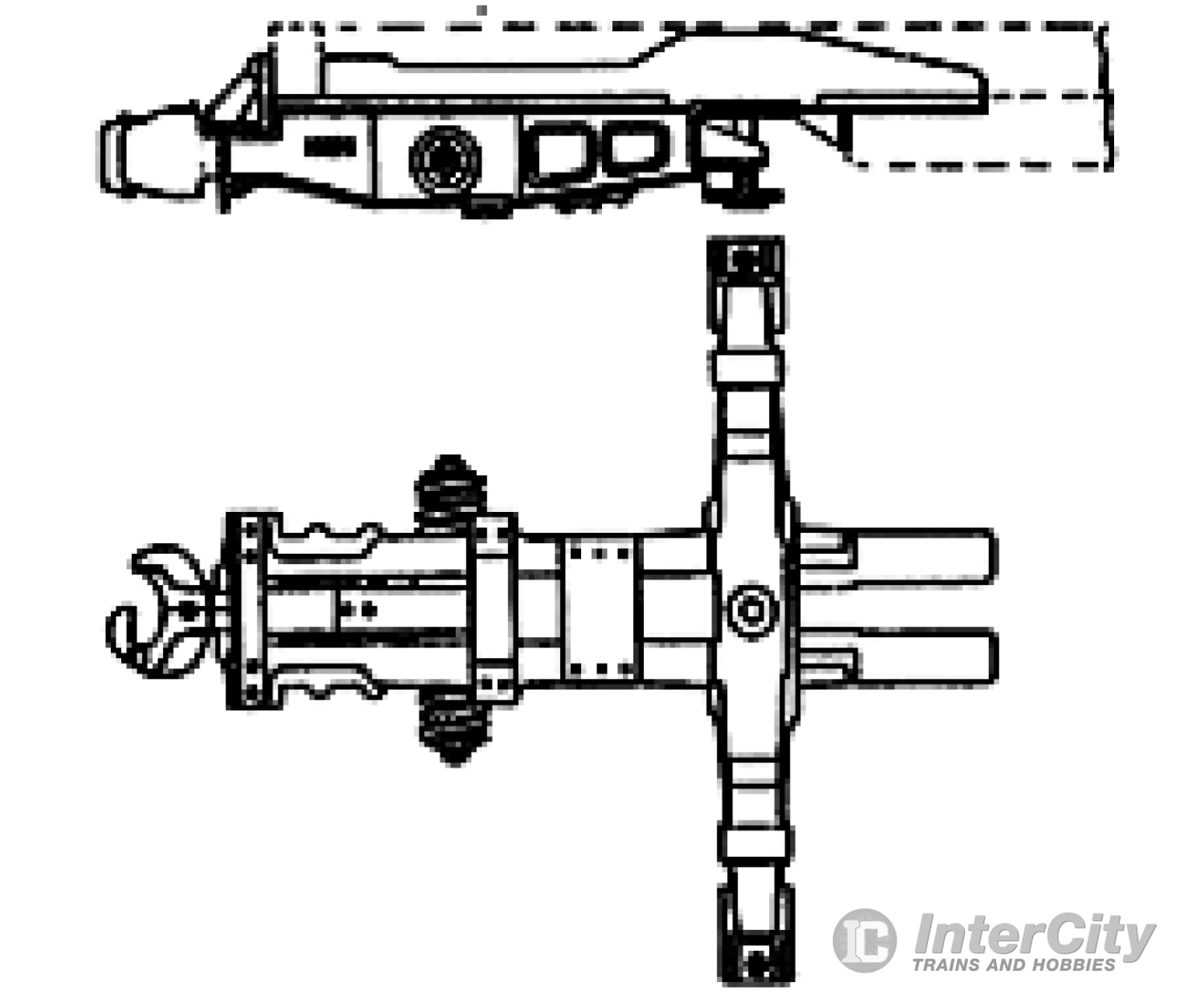 Grandt Line Products 120 Economy Draft Gear & Bolster Set -- Rio Grande Hi-Side Gondola Detaling