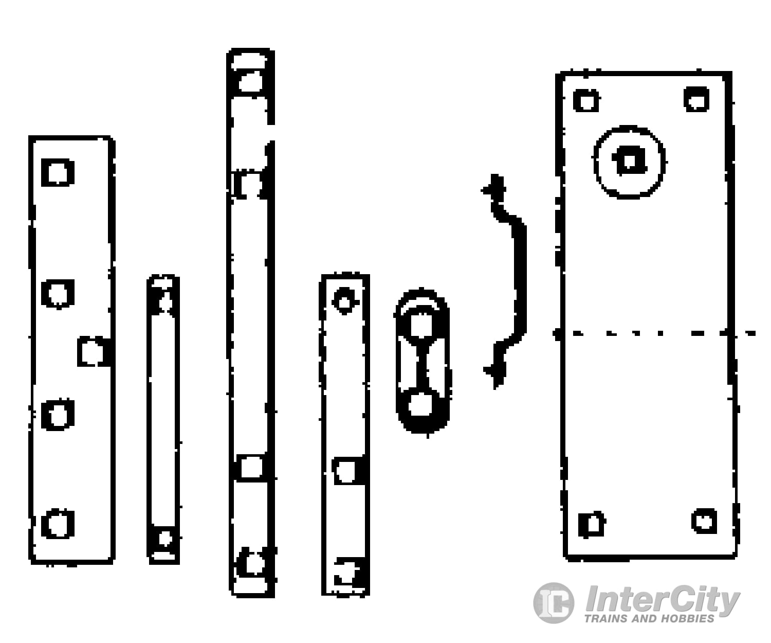 Grandt Line Products 2 Box End Detail Set -- Rio Grande Detaling Parts