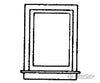 Grandt Line Products 21 Caboose Side Windows -- Rio Grande Detaling Parts