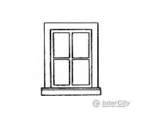 Grandt Line Products 25 Four-Pane Window -- Inside Hung Outfit Pkg(4) Detaling Parts