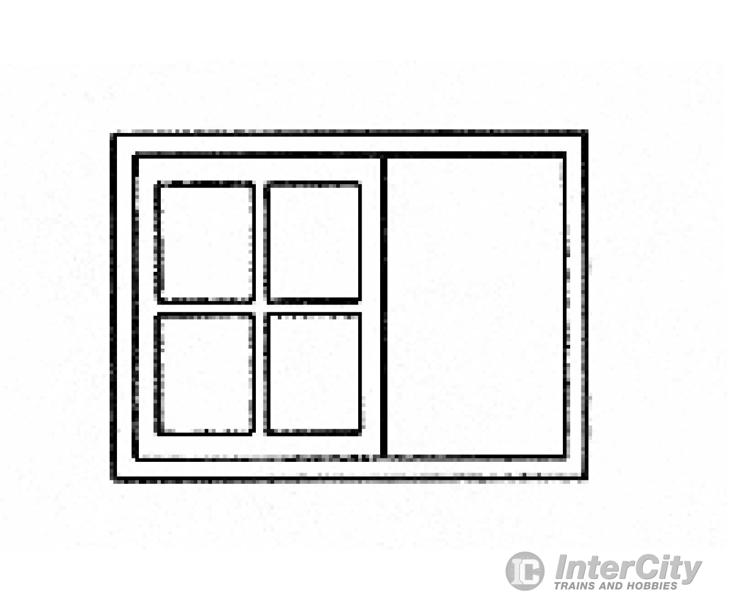 Grandt Line Products 26 Window 8-Pane -- Sliding Outfit Car Detaling Parts