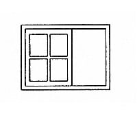 Grandt Line Products 26 Window 8-Pane -- Sliding Outfit Car Detaling Parts
