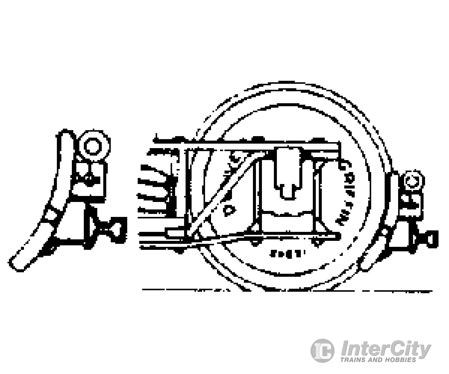 Grandt Line Products 29 Brake Shoes & Beam Set -- Rio Grande Detaling Parts