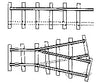 Grandt Line Products 3045 Mine Track Curve & Switch -- 18 Gauge Turnouts