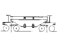 Grandt Line Products 3050 Ore Car Large Gilpin Less Trucks -- On2 Freight Cars