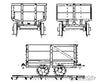 Grandt Line Products 3052 One-Ton End-Dump Coal Cars -- 36 Gauge Freight