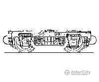 Grandt Line Products 3054 Passenger Car Trucks -- Rio Grande (Wood Bolster) 1 Pair Couplers &