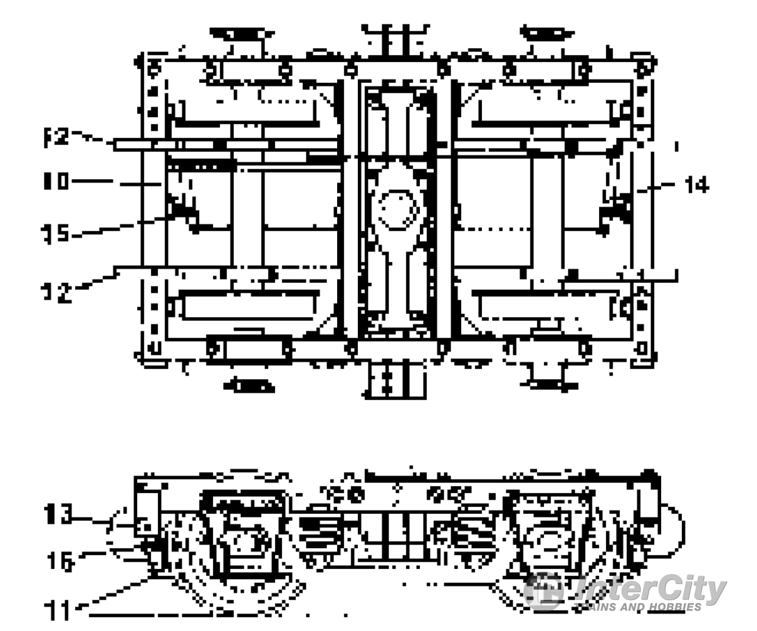 Grandt Line Products 3057 Brake Set -- For Passenger Trucks #300-3054 Thru 300-3056 Each Sold