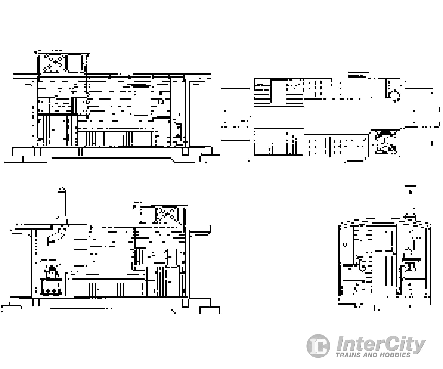 Grandt Line Products 3069 Caboose Interior -- 4-Wheel Detaling Parts