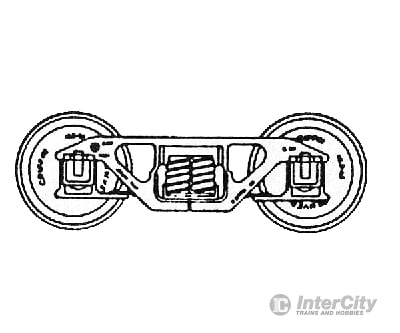 Grandt Line Products 3073 Andrews Trucks -- 56 Wb Brown Delrin Couplers &