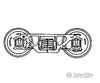 Grandt Line Products 3074 Andrews Trucks -- 56 Wb Black Delrin Couplers &