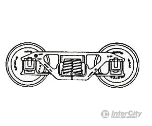 Grandt Line Products 3074 Andrews Trucks -- 56 Wb Black Delrin Couplers &