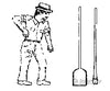 Grandt Line Products 3098 Cast Metal Figure -- Track Worker W/Spade & Claw Bar Figures