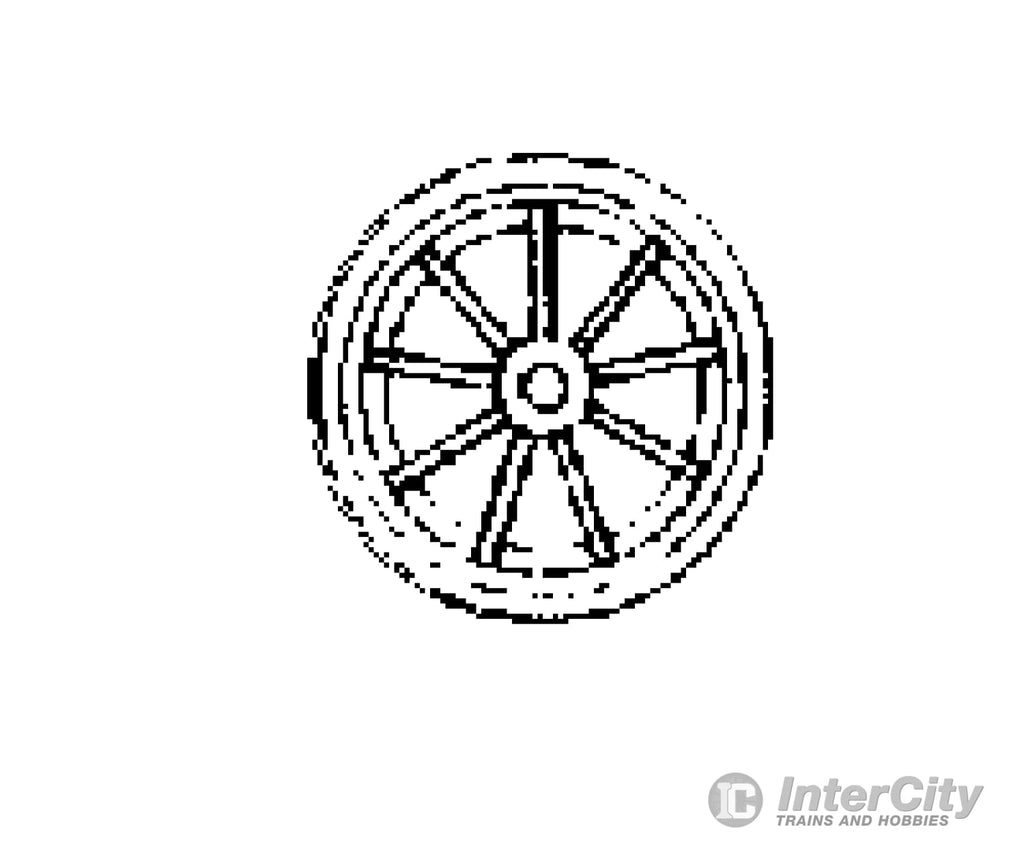 Grandt Line Products 34 Cast Iron Railcar Wheels -- 18 9-Spoke Couplers & Trucks