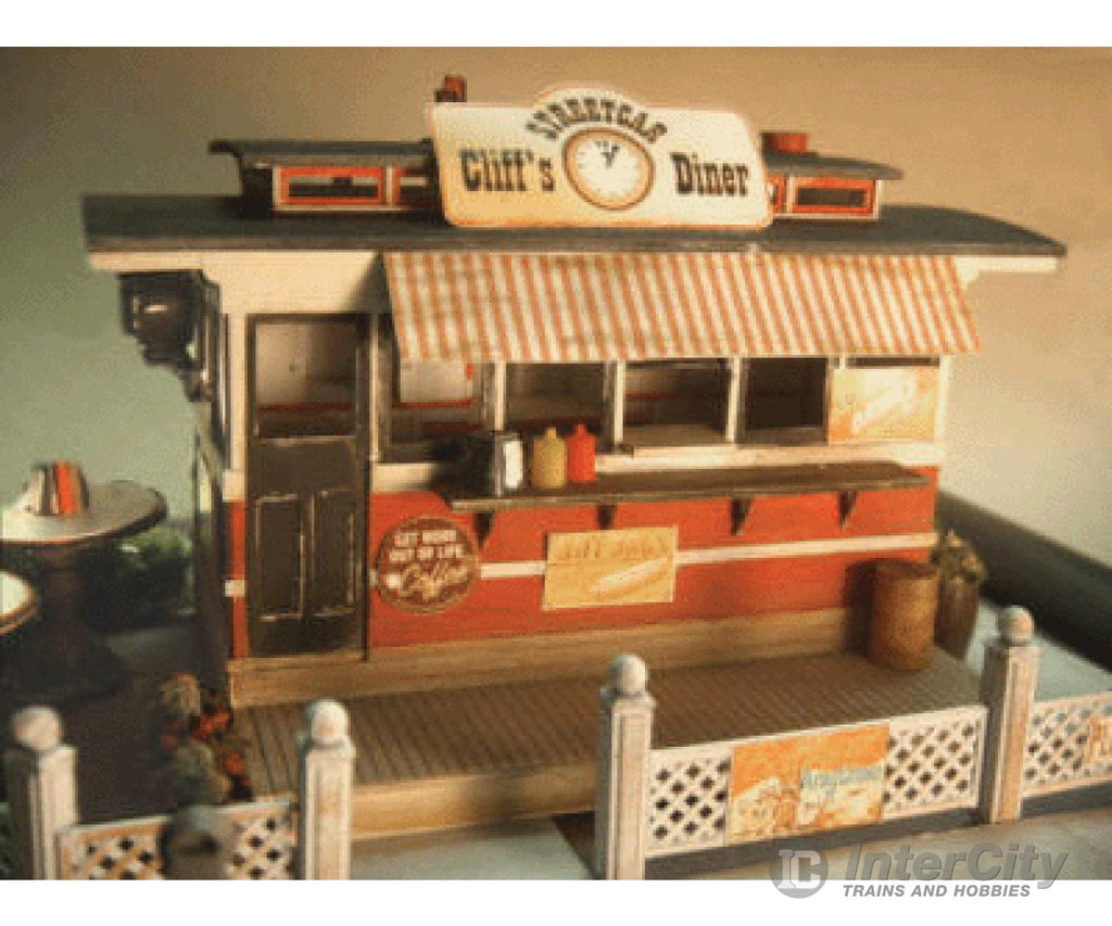 Grandt Line Products 3413 City Sidewalks Series Cliff’s Diner - Kit -- 5’ X 7’ Structures