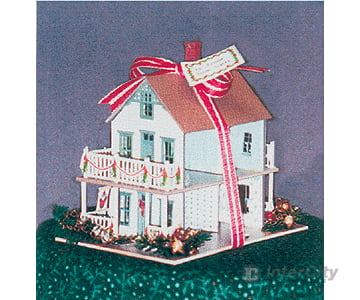 Grandt Line Products 3424 Winterberry 2-Story House 1’ Scale Dollhouse Or Ornament - Crossings