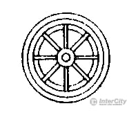 Grandt Line Products 35 Cast Iron Railcar Wheels -- 18 8-Spoke Couplers & Trucks