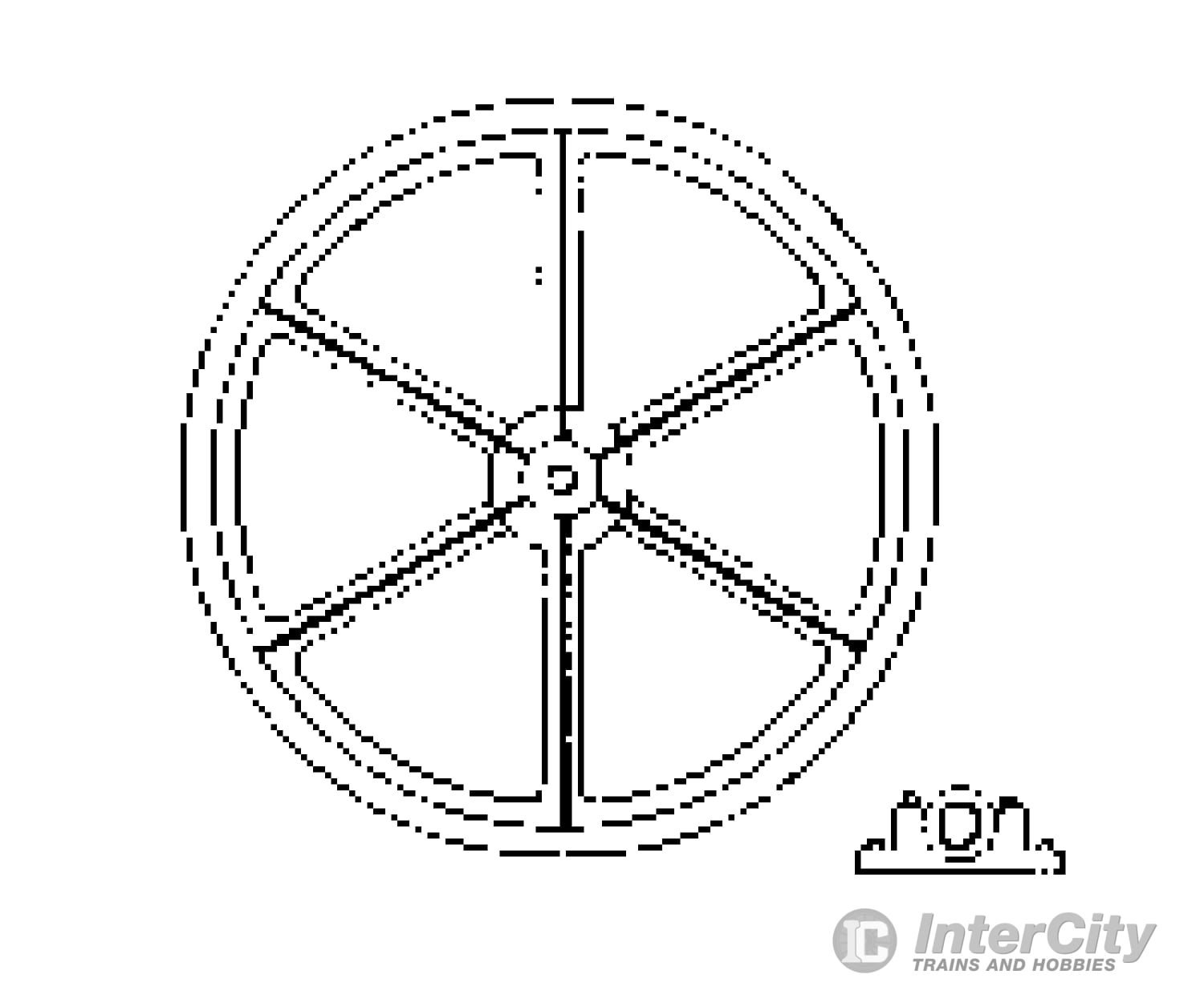 Grandt Line Products 3511 Head-Frame Sheave W/Bearing -- 60’ Diameter Scratch Building Supplies