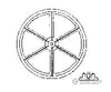 Grandt Line Products 3511 Head-Frame Sheave W/Bearing -- 60’ Diameter Scratch Building Supplies
