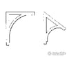 Grandt Line Products 3516 Eave & Gable Brace Scratch Building Supplies