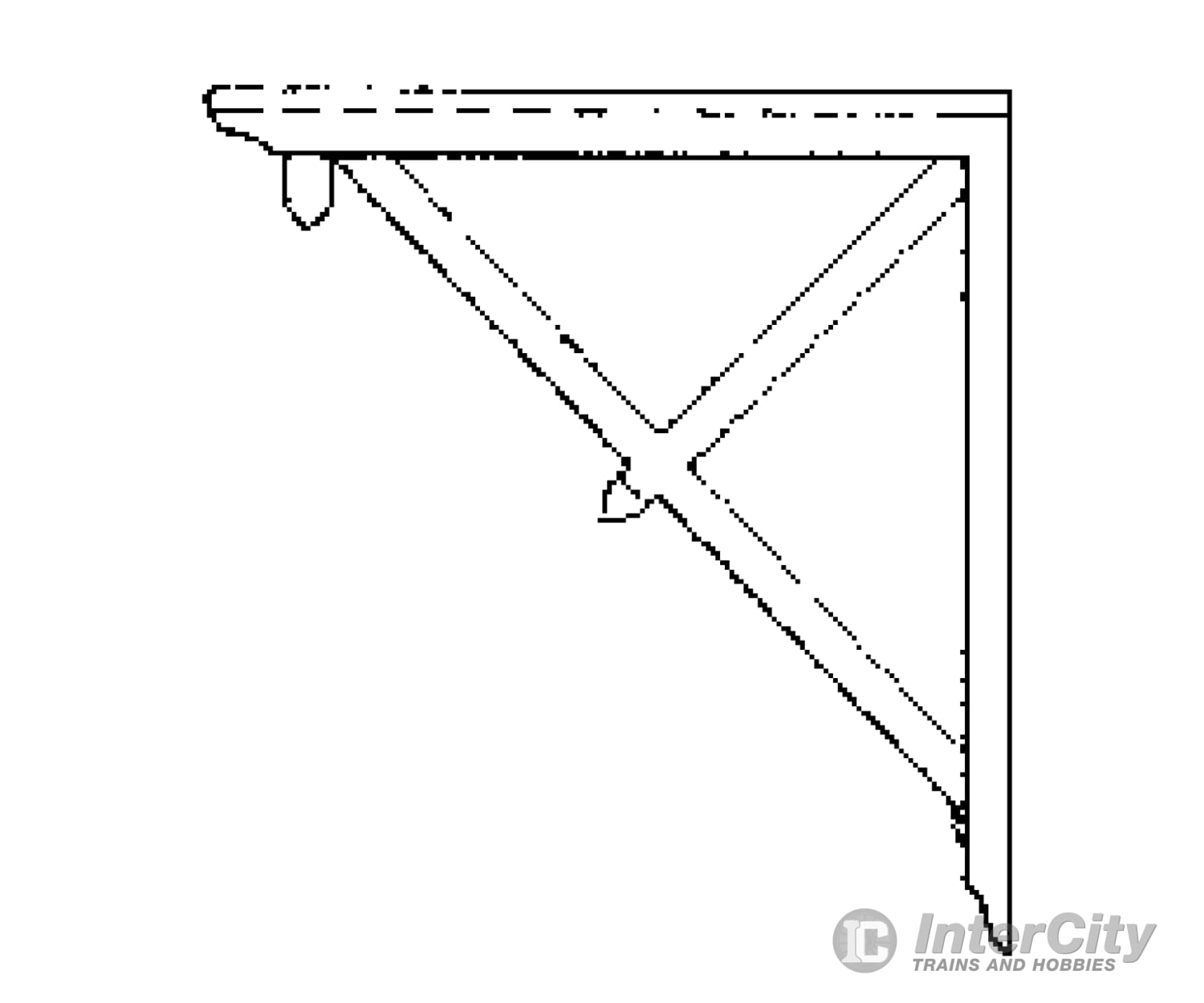 Grandt Line Products 3518 Roof Brackets -- End Scratch Building Supplies