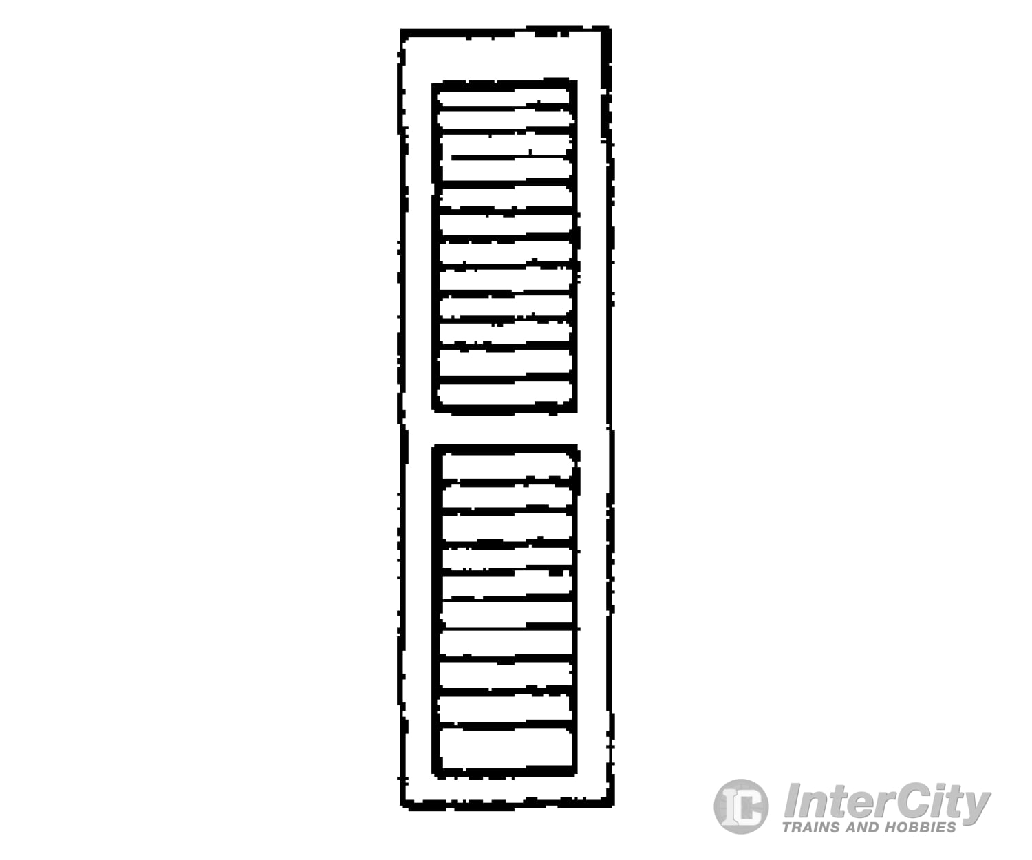 Grandt Line Products 3540 Louvered Window Shutters -- Scale 13 X 48’ 33 122Cm Pkg(8) Scratch