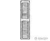 Grandt Line Products 3541 Louvered Window Shutters -- 14 X 64’ Scratch Building Supplies