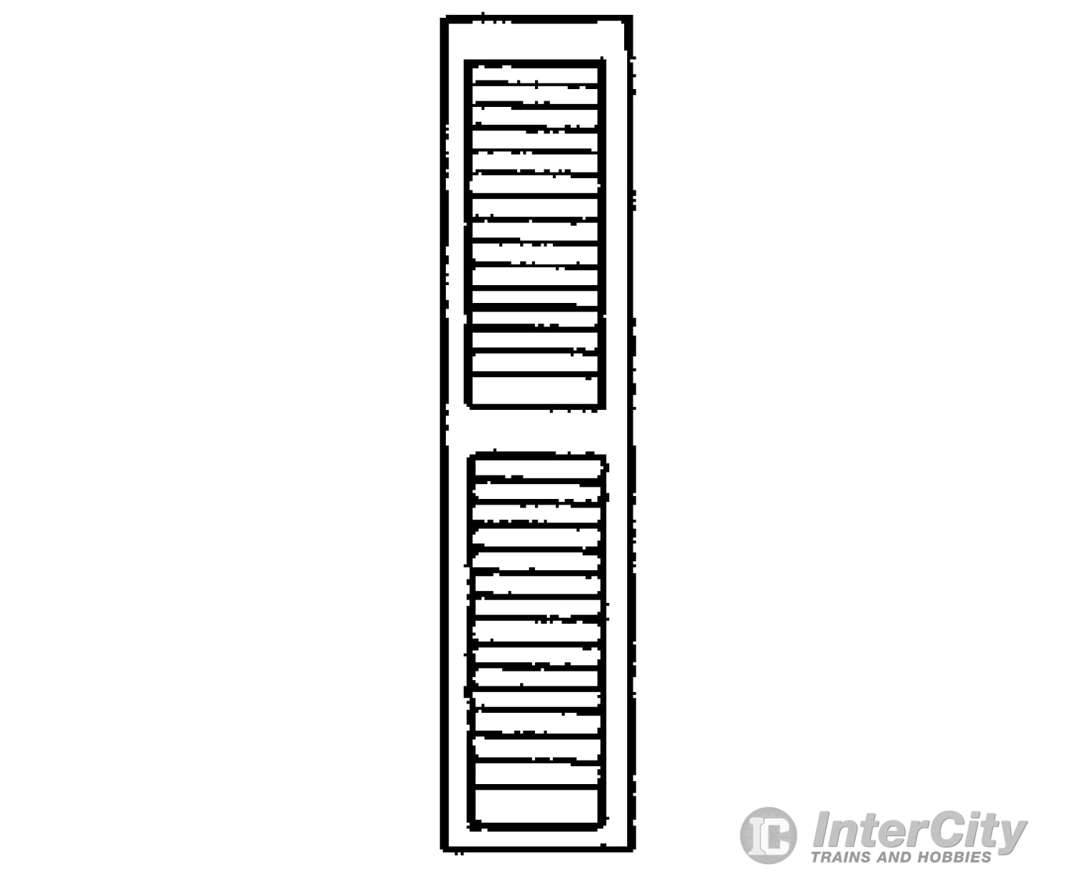 Grandt Line Products 3541 Louvered Window Shutters -- 14 X 64’ Scratch Building Supplies