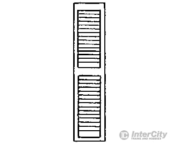 Grandt Line Products 3541 Louvered Window Shutters -- 14 X 64’ Scratch Building Supplies