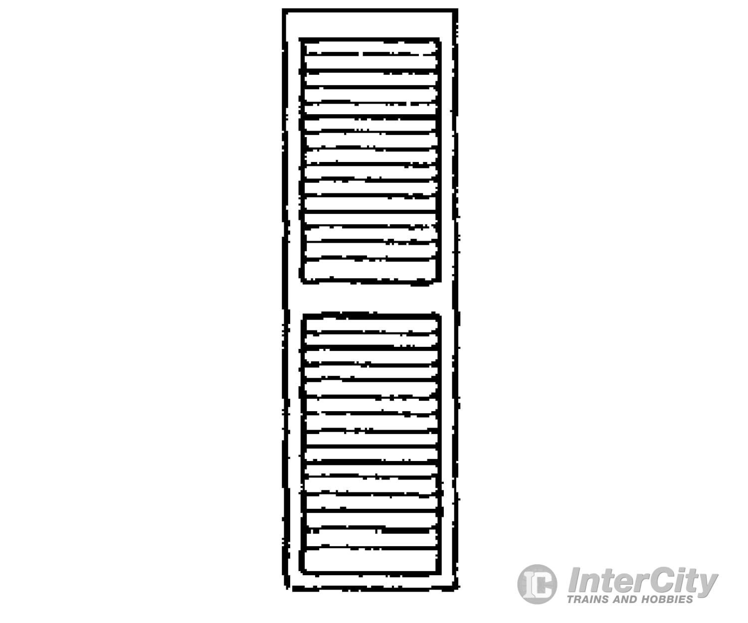 Grandt Line Products 3542 Louvered Window Shutters -- 15 X 87’ Scratch Building Supplies