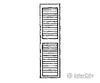 Grandt Line Products 3543 Louvered Window Shutters -- 17 X 64’ Scratch Building Supplies