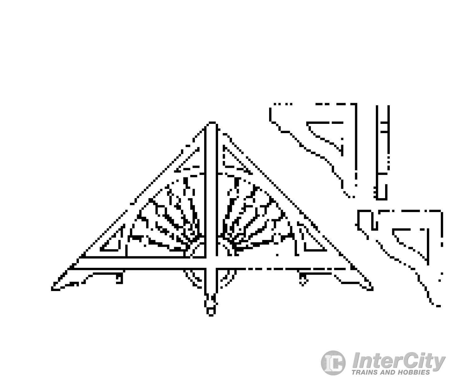 Grandt Line Products 3545 Ornate Spool & Spindle Gable Trim -- With Brackets Scratch Building