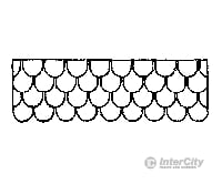 Grandt Line Products 3551 Scalloped Shingles -- 3 X 5’ Sheets Scratch Building Supplies