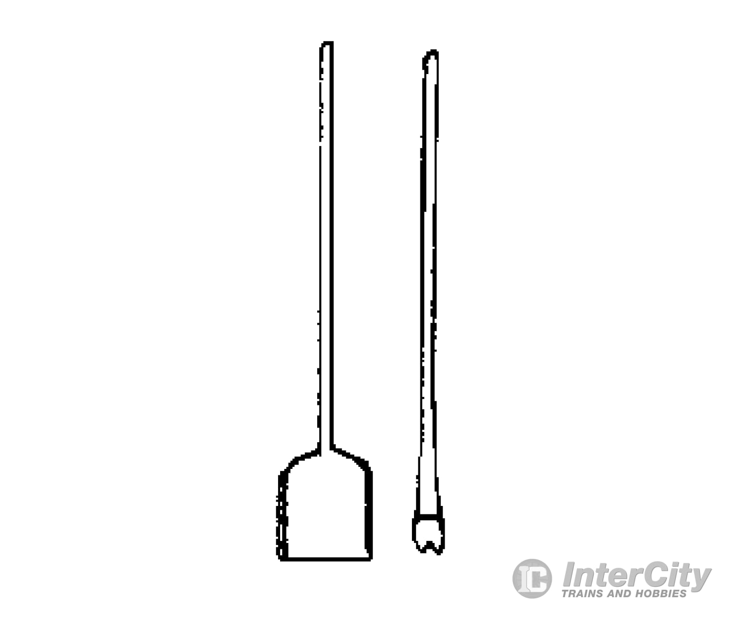 Grandt Line Products 3554 Spade & Claw Bar -- Delrin Scratch Building Supplies