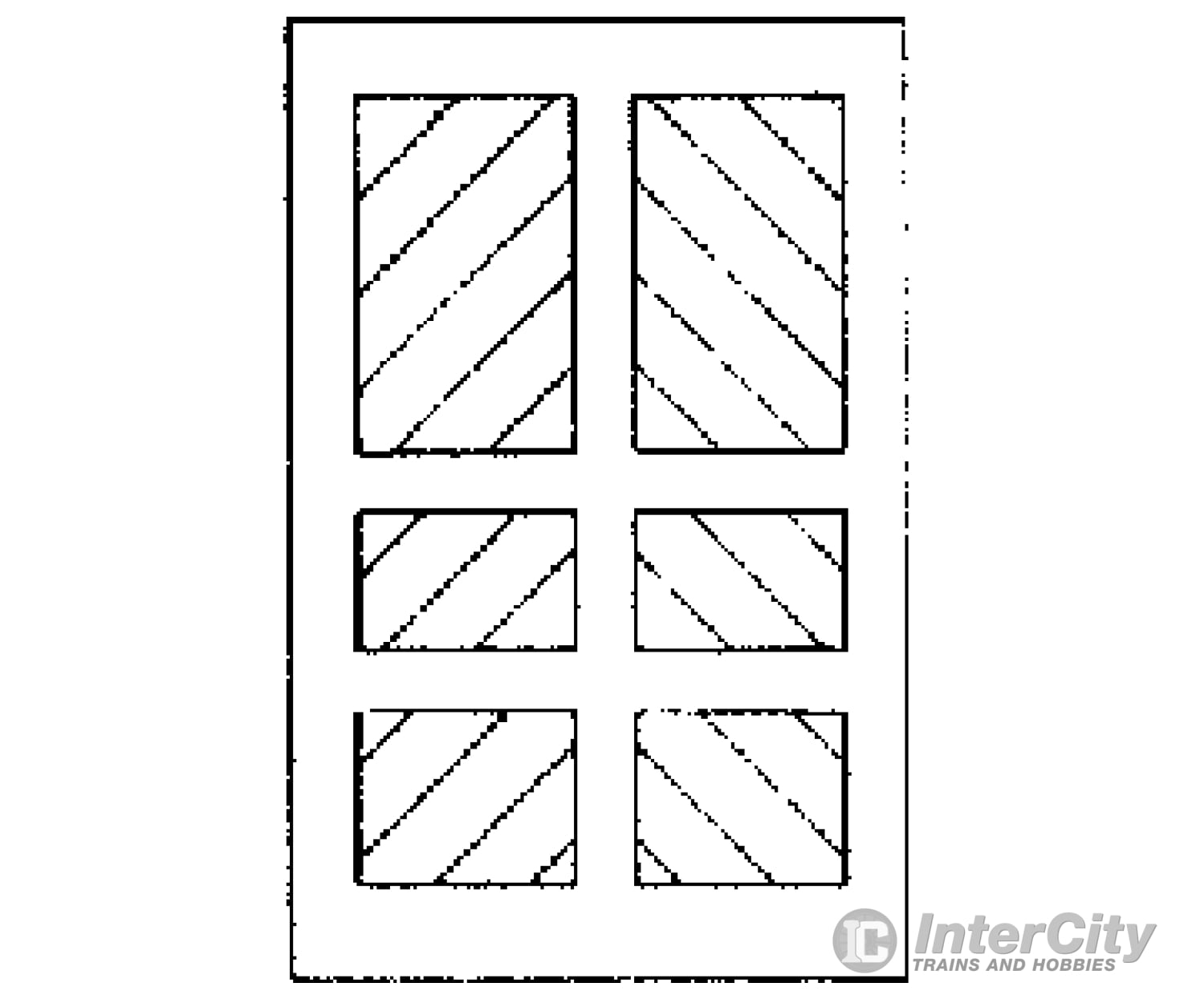 Grandt Line Products 3606 Baggage Door -- Rio Grande Sargents Station - Scale 55 X 85’ 140 216Cm