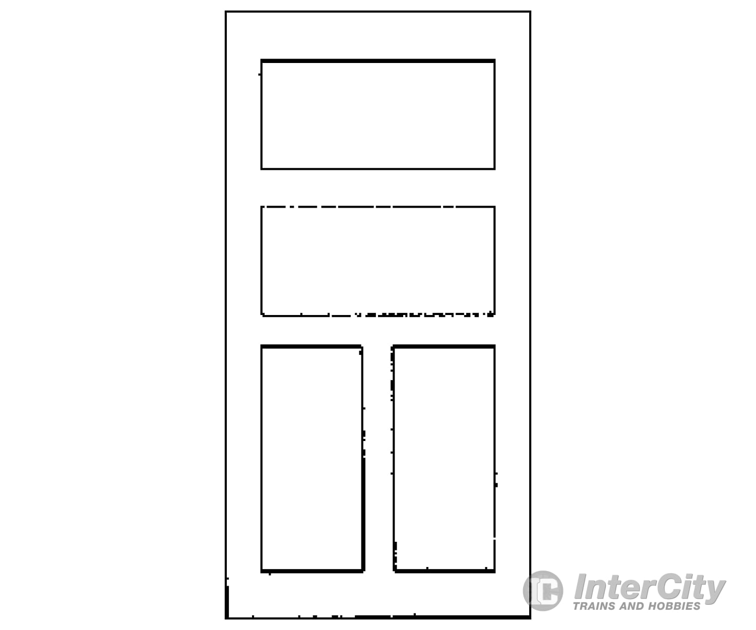 Grandt Line Products 3607 Baggage Door -- Rio Grande Sargents Station - 48 X 94’ Scratch Building