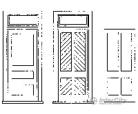 Grandt Line Products 3608 Rio Grande Waiting Room Doors -- With Frame Scratch Building Supplies