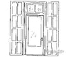 Grandt Line Products 3613 Door & Frame -- Single; 50 X 115’ Scratch Building Supplies
