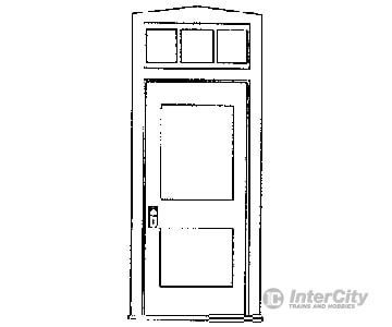 Grandt Line Products 3617 Office Door W/Transom - 36’ Wide Scratch Building Supplies