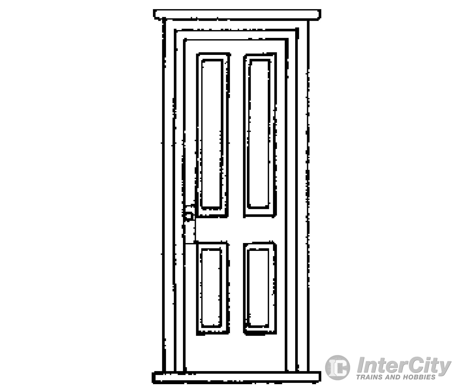 Grandt Line Products 3619 Doors - Rio Grande Southern Depot 36 X 84’ Pkg(2) Scratch Building