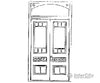 Grandt Line Products 3623 Victorian Door W/Transom Scratch Building Supplies