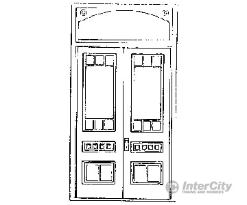 Grandt Line Products 3623 Victorian Door W/Transom Scratch Building Supplies