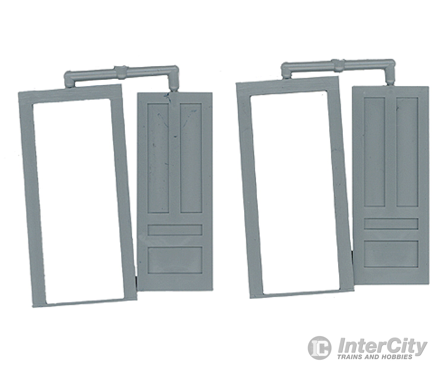 Grandt Line Products 3629 Door & Frame -- 4-Pane 34’ Pkg(2) Scratch Building Supplies