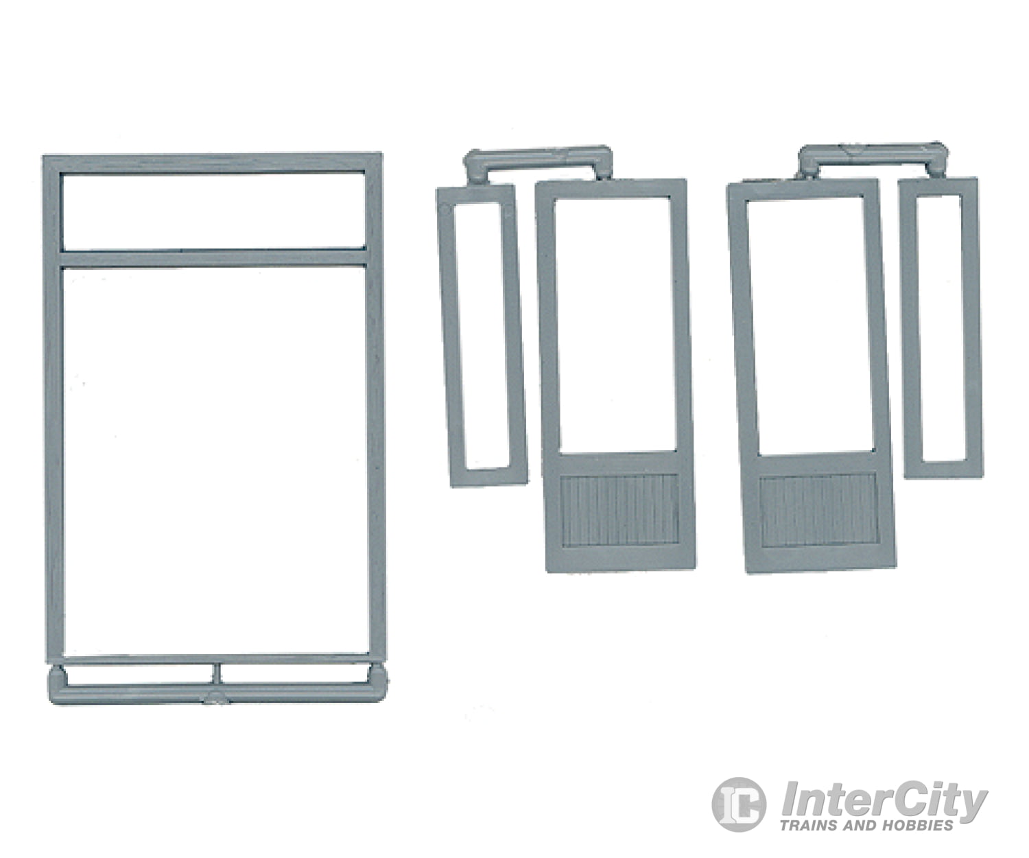 Grandt Line Products 3632 Double Door W/Windows & Transom -- Scale 70 X 90’ 178 229Cm Scratch