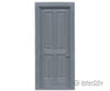 Grandt Line Products 3636 Station Or House Entry Door W/Frame -- Pkg(2) Scratch Building Supplies