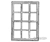 Grandt Line Products 3704 Double-Hung Windows -- 12-Pane - Scale 36 X 56’ 91.4 142Cm Pkg(4)